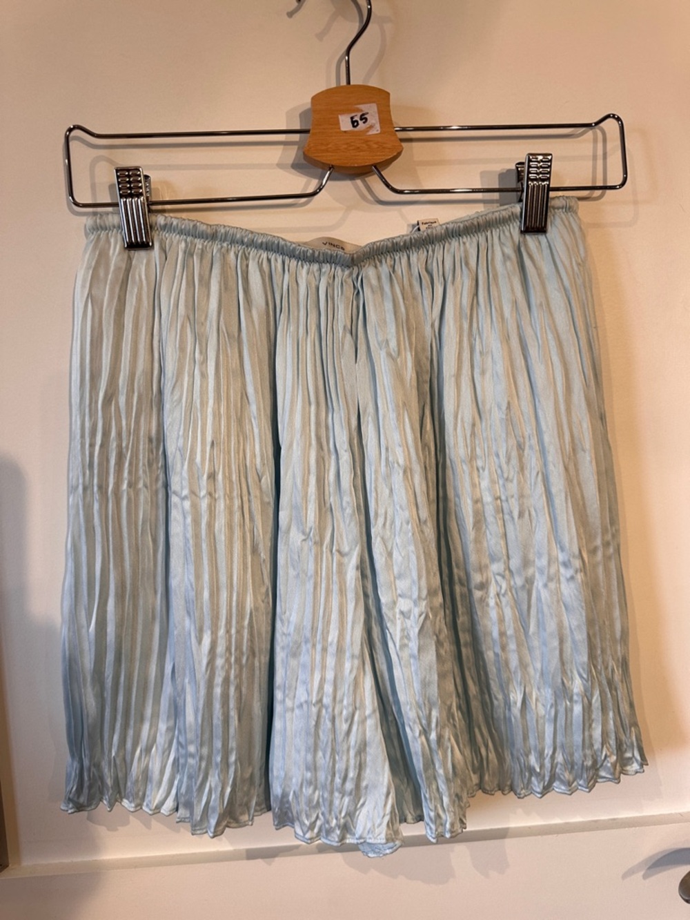 Vince Light Blue Pleated Shorts